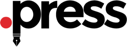 .press logo with pen