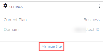 Manage Site
